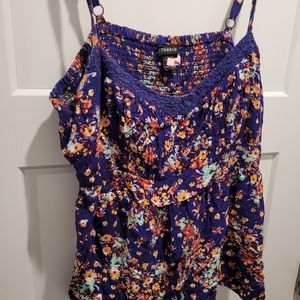 Torrid floral tank top.